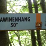 Lawinenhang Schild