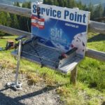 Service Point beim Start der Milka Line