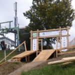 Holz-Startrampe im Bikepark Wurbauerkogel