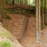 "Die Schlucht" am Ende des Freeride Trails Bikepark Steinach