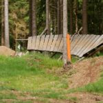 Wallride unter der Lifttrasse Bikepark Steinach