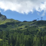 Blick nach oben Richtung Grubigstein