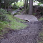 Brücke vor dem Zielbereich