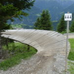 Holzrampe zum Hüttendrop