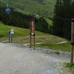 Kreuzung Morning Glory (blau), Milky Way (blau), Strada Del Sole (rot), Downhill (schwarz)