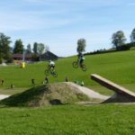 Logride im Zielbereich des Bikeparks Königsberg