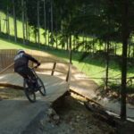 Mittlerer Wallride am Freeride im Bikepark Königsberg