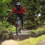 Felsiges Gelände im Bikepark Ochsenkopf