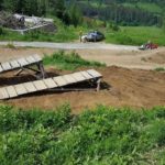 kleine Drops im Bikepark Kranjska Gora