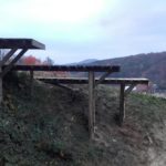 Unterschiedlich hohe Drops im Bikepark Kalnica