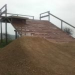 Eine der Startrampen im Bikepark Kalnica