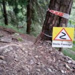 kurze steilere Passage am Singletrail Muttersberg in Bludenz