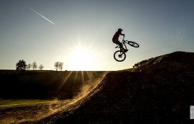 Airtime im Bikepark Olpe Fahlenscheid