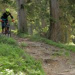 Biker auf Hardrock Trail im Bikepark Wagrain